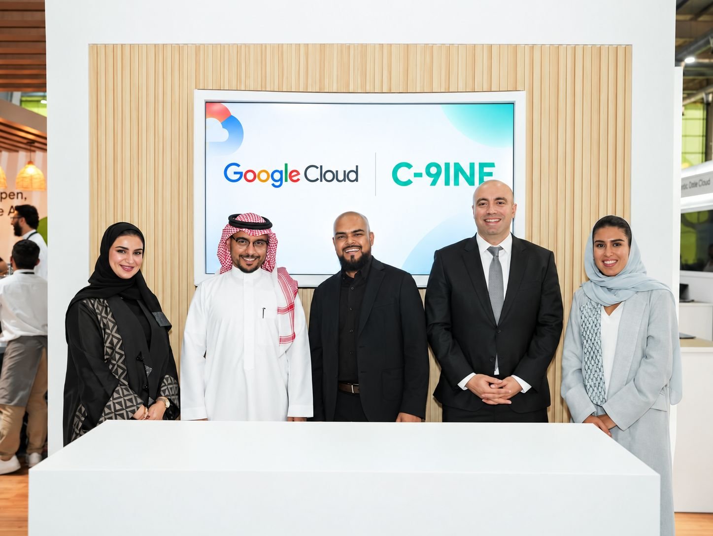 The C-9INE team with Google Cloud at Money20/20 KSA